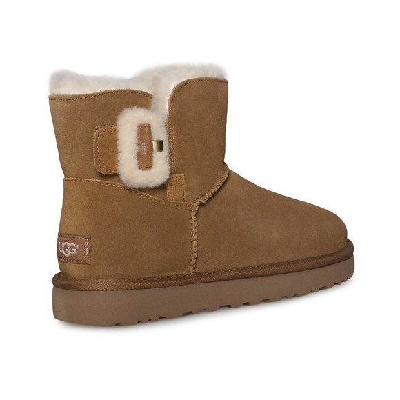 UGG Mini Fluff Buckle Chestnut Boots - Women's - Picture 3 of 6